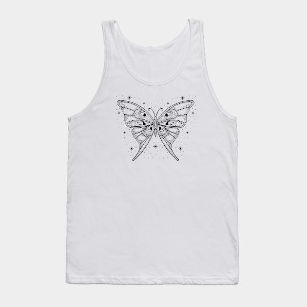 Starry Butterfly Tank Top by CelestialStudio